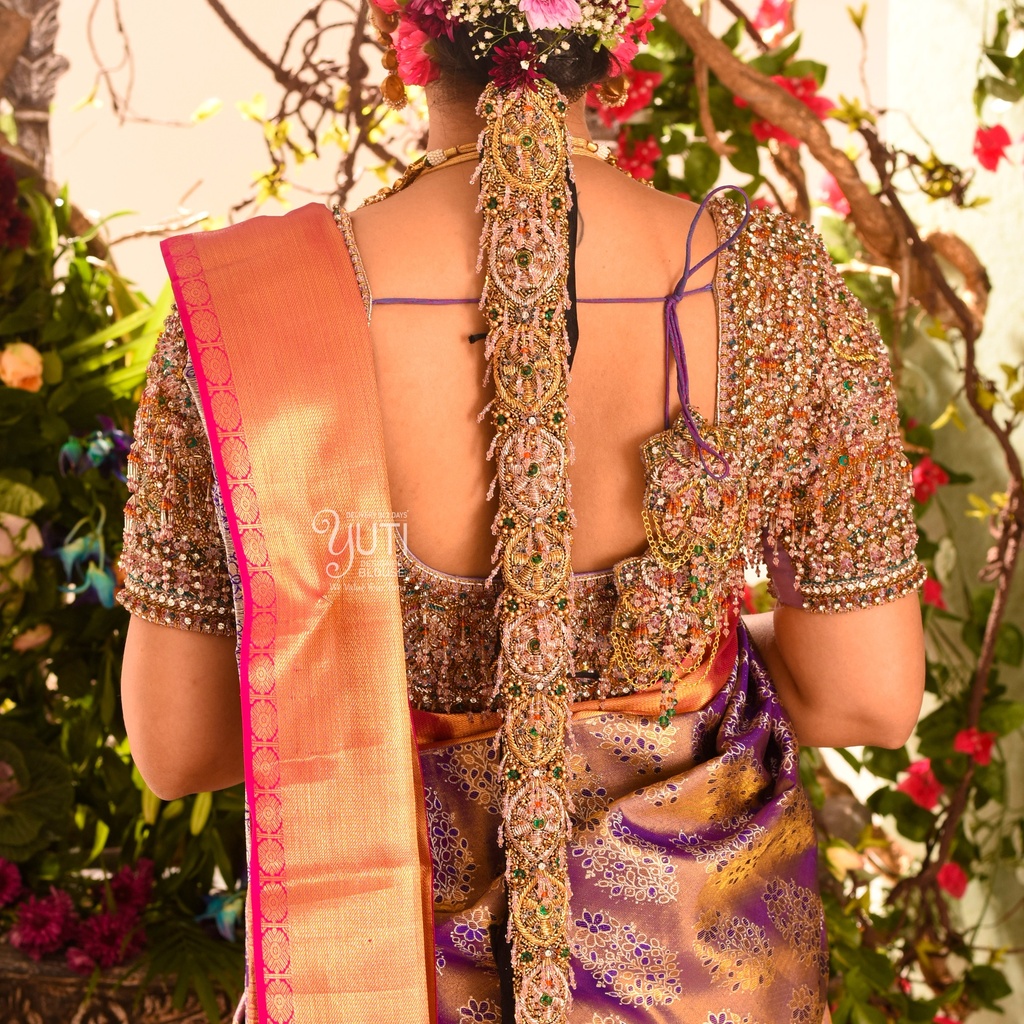 Crystal Jadaipattai Stitching