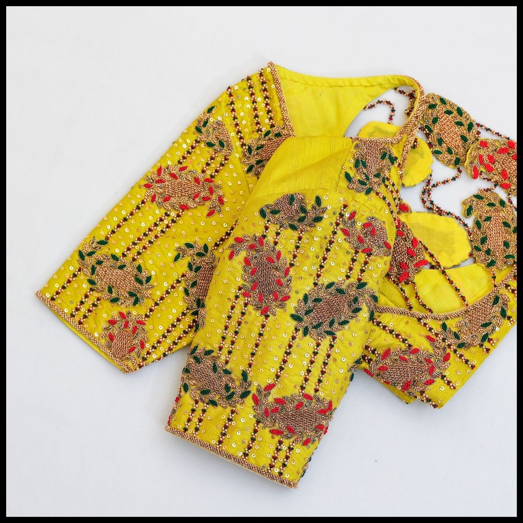 Green Mango Motifs Design  Stitching