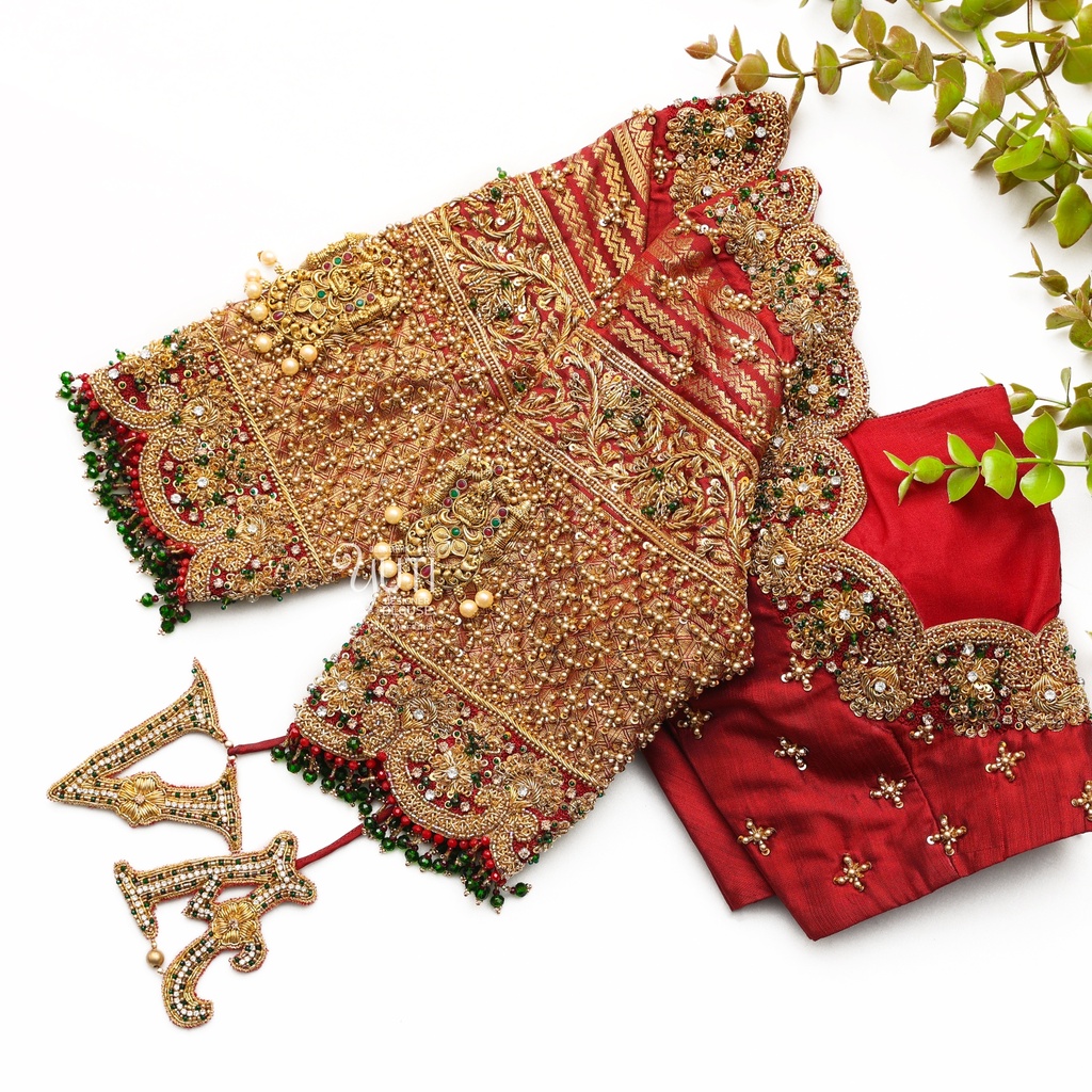 Maroon highlight design Stitching