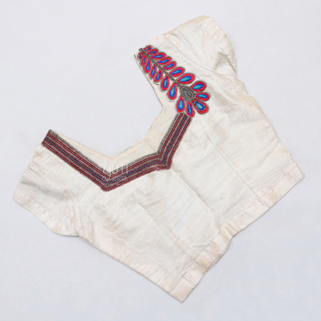 Onam Embroidery Blouse | SIZE 34 (adjustable up to 30 - 36) Stitching