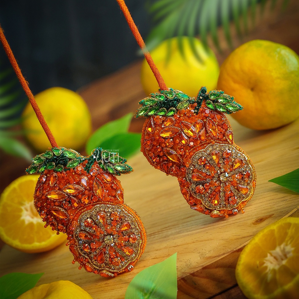 Oranges Tassel Stitching