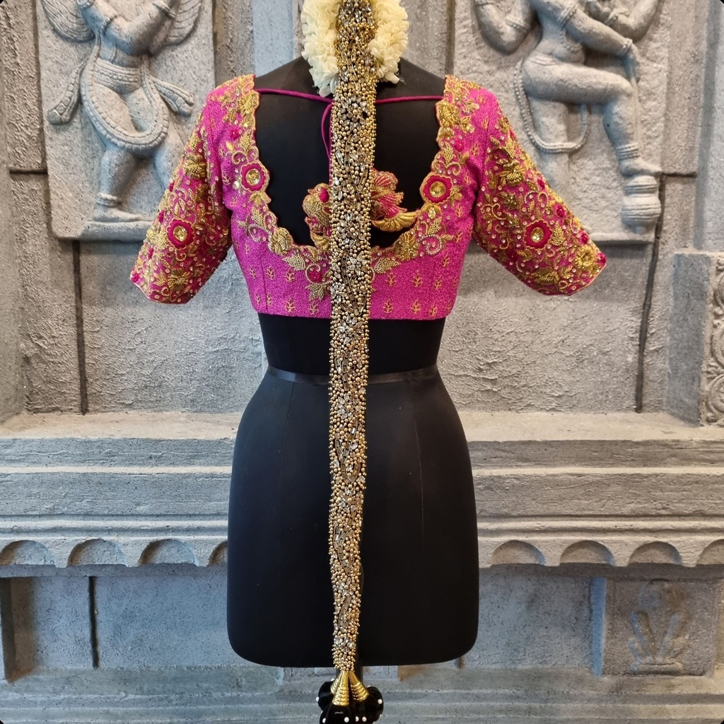 Pearl Jadaipattai Stitching