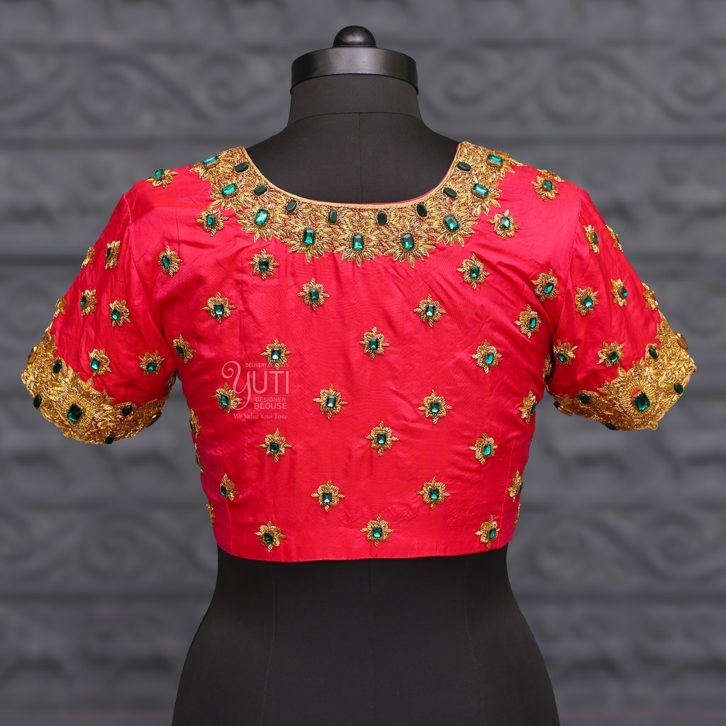 Pink Bridal Blouses |SIZE 40 (adjustable up to 36 - 42) Stitching