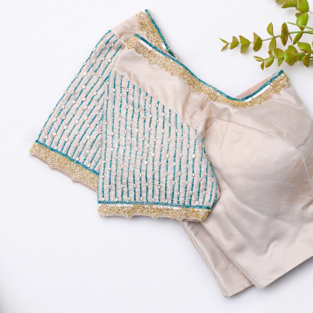 Vanilla Embroidery bridal blouse Stitching