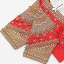 Red navratinaa designer blouse