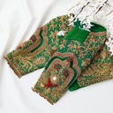 Green palanquin Bridal blouse