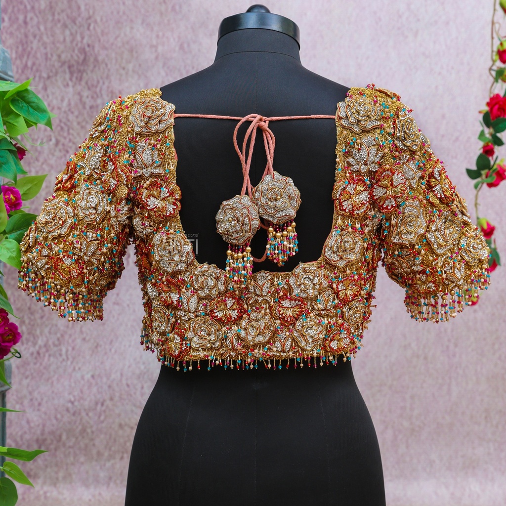 3D Rose Design Stitching