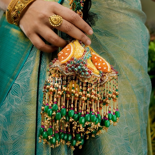 3D Fruit bridal Kunjalam Stitching