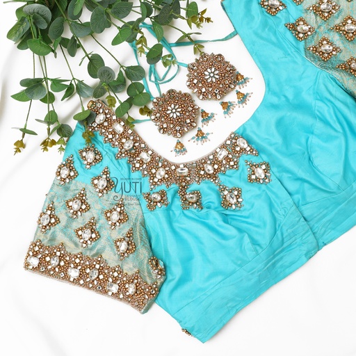 Blue Stone design Stitching