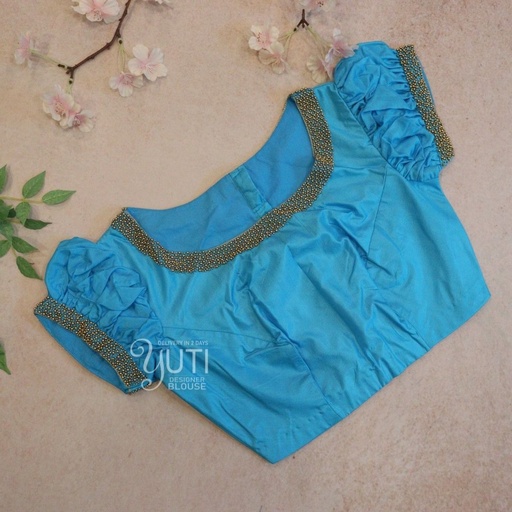 Blue beads Design  Stitching