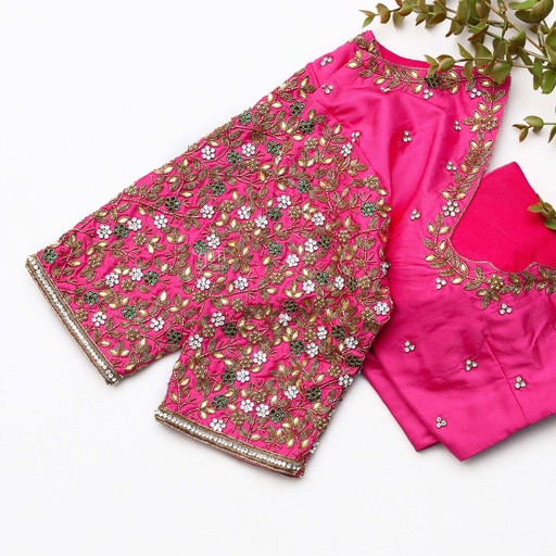 Brilliant Rose embroidery blouse Stitching