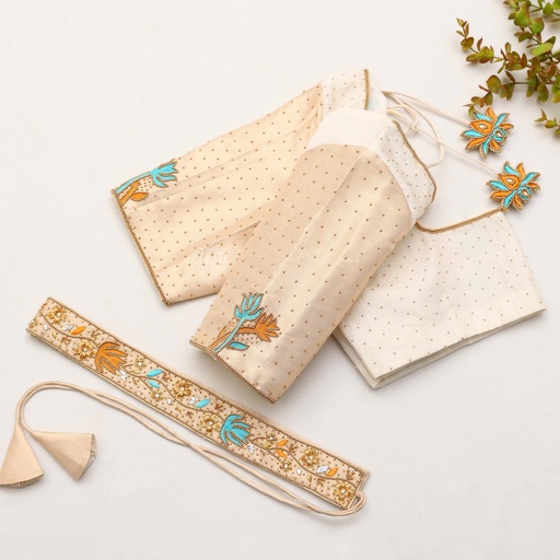 Channeling desert vibes with this stunning sand-hued embroidery blouse Stitching