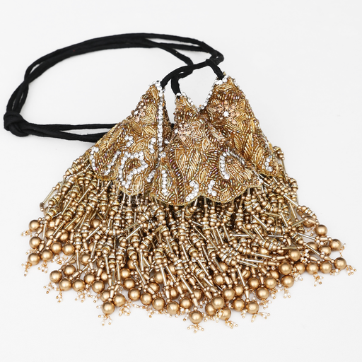 Gold Zardosi Kunjalam Stitching