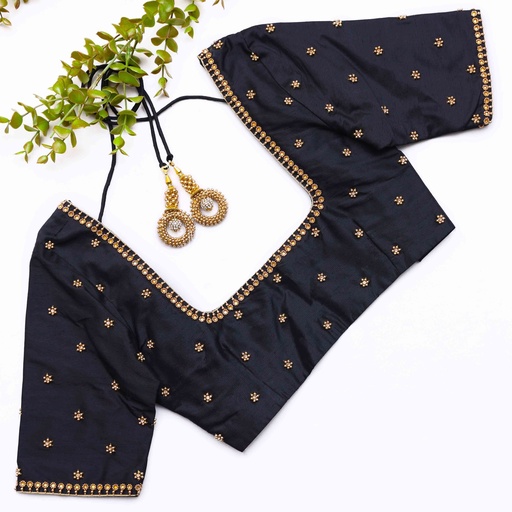 Feeling elegant and timeless in my dark grey bridal blouse Stitching