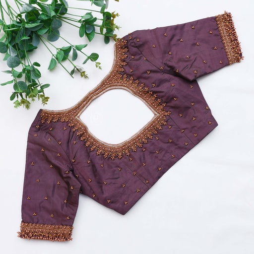 Feeling like royalty in my new purple attire! The Twilight Lavender Bridal Blouse: Stitching