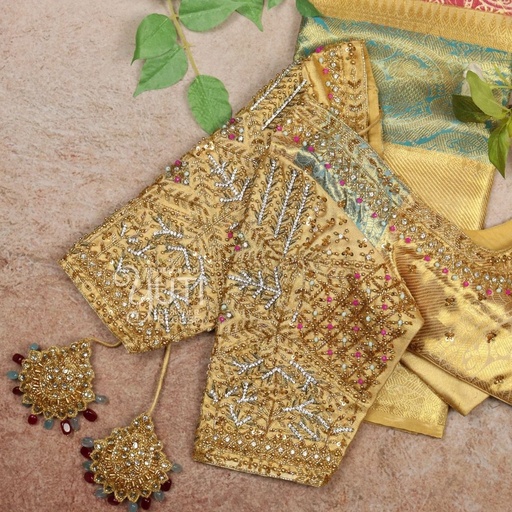 Gold Bridal Design Stitching