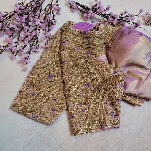 Introducing our elegant Viola Purple embroidery blouse