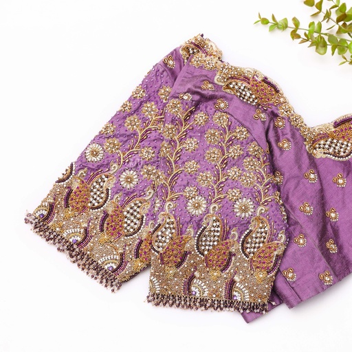 Introducing our new Lavender Embroidery blouse Stitching