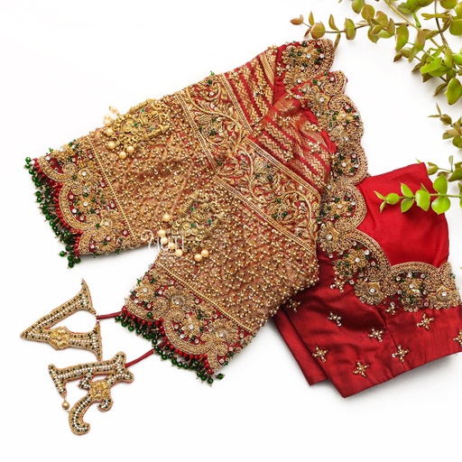 Maroon highlight design Stitching