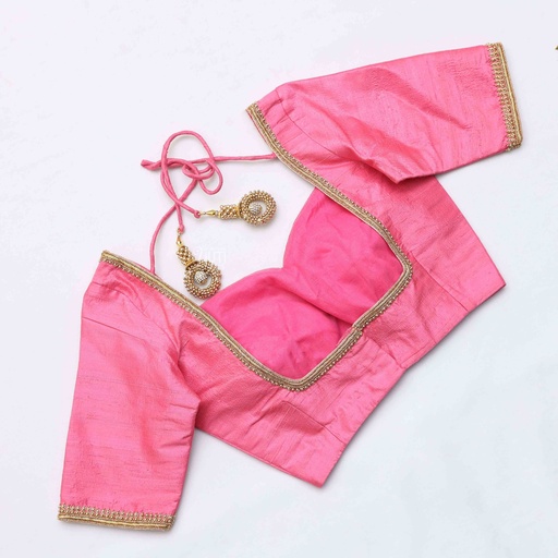 New light pink embroidery blouse! Stitching