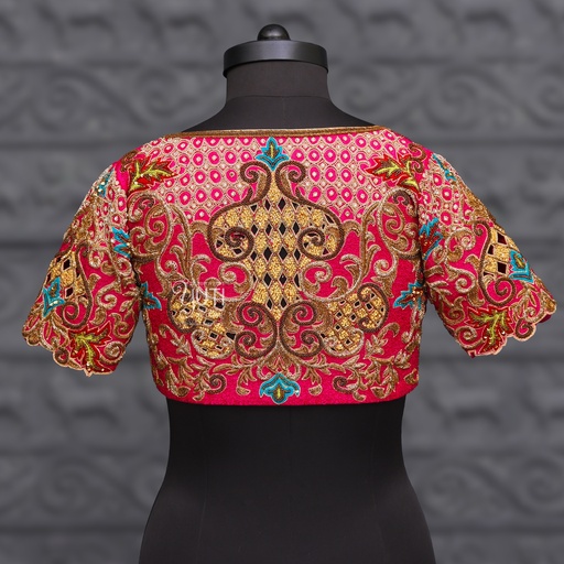 Pink Bride Aari Work Blouse Designs| SIZE 36(adjustable up to 32- 38) Stitching