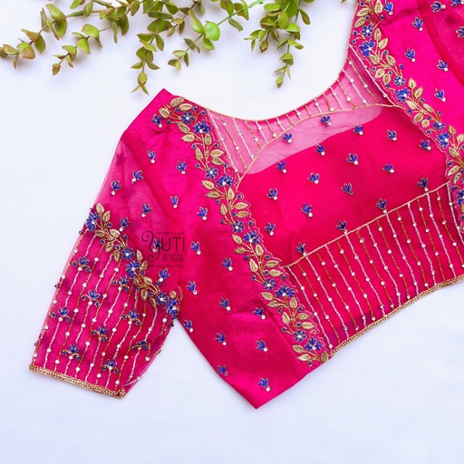 Pink Creeper Design Stitching