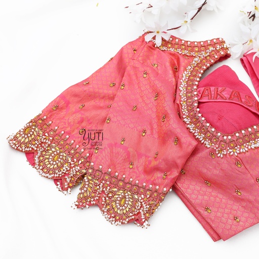 Pink Kemp design with bow Stitching