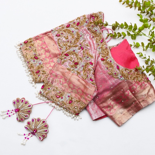 Pink creeper zardpso design Stitching