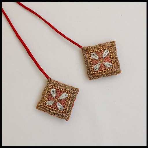 Red Diamond tassel Stitching