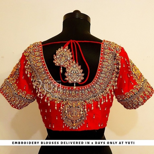 Red Kemp Work Design Stitching