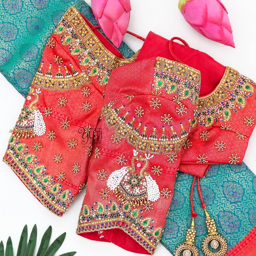 Red traditional kemp design Stitching