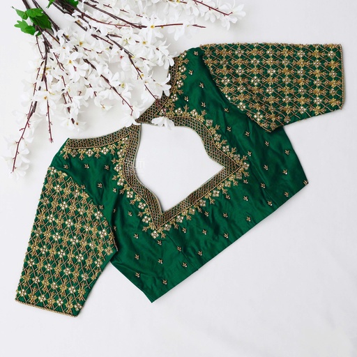 The epitome of elegance with Sherwood Greeni Bridal Blouse Stitching