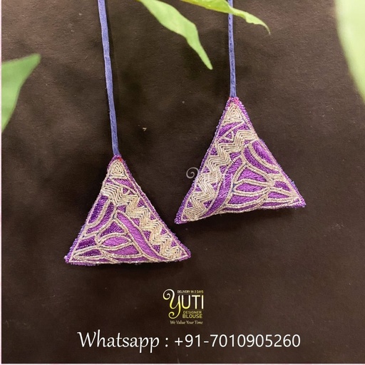 Triangle tassel Stitching