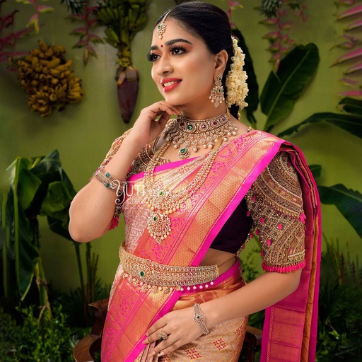 Wine purple Gem hanging bridal blouse Stitching