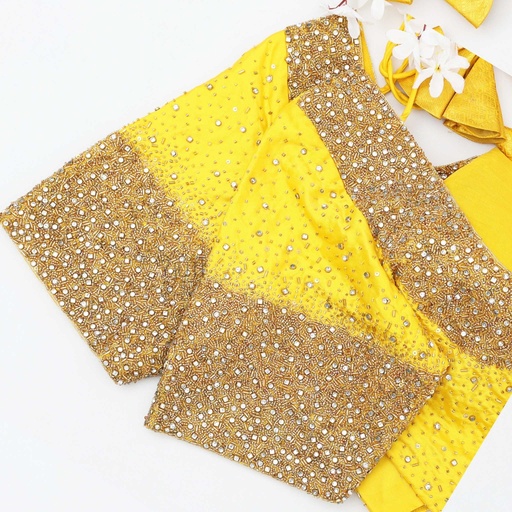 Yellow stardust blouse Stitching