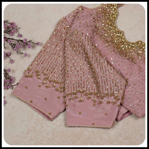 peach lines and stardust design Stitching