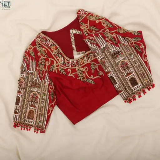 BLOUSE EMBROIDERY STITCHING 01