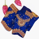 Blue kemp traditional bridal blouse